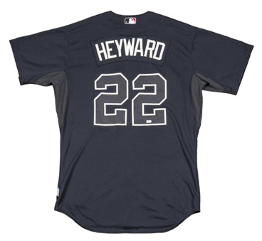 2012 Jason Heyward Game Worn Atlanta Braves Road Jersey (MLB Authenticated)